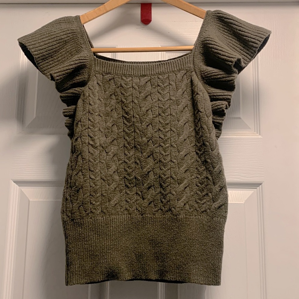 A New Day Cable Knit Square Top size XS